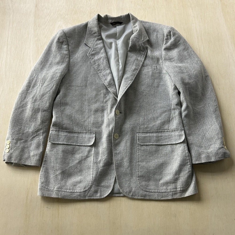 Jordache Light Gray Textured Sport Coat Blazer